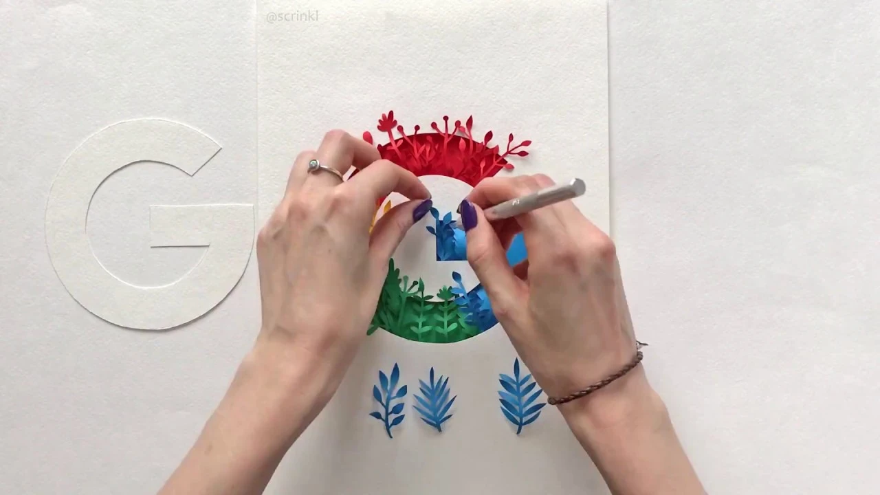 Google Logo  | Paper art | Time Lapse